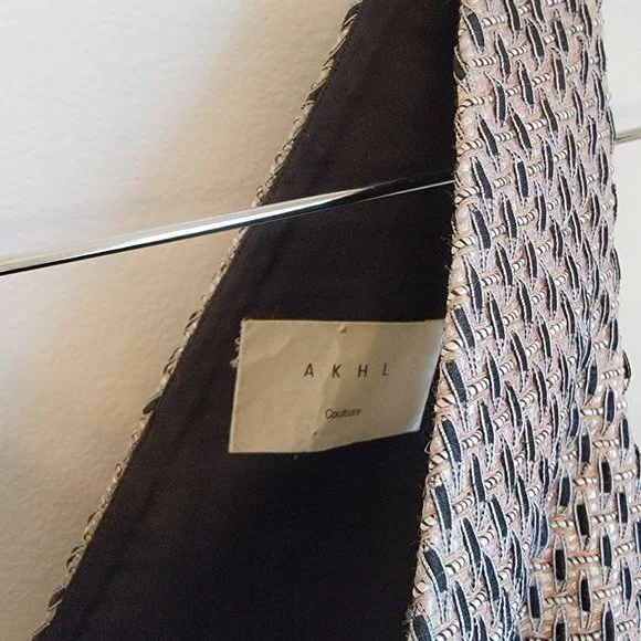 AKHL - Blush Pink Textured Satin Dress - Worn Once - XS - Picture 8 of 10